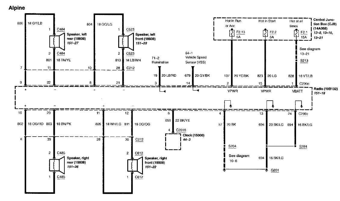 Wiring Diagram for factory sub amp? - MercuryMarauder.net Forums